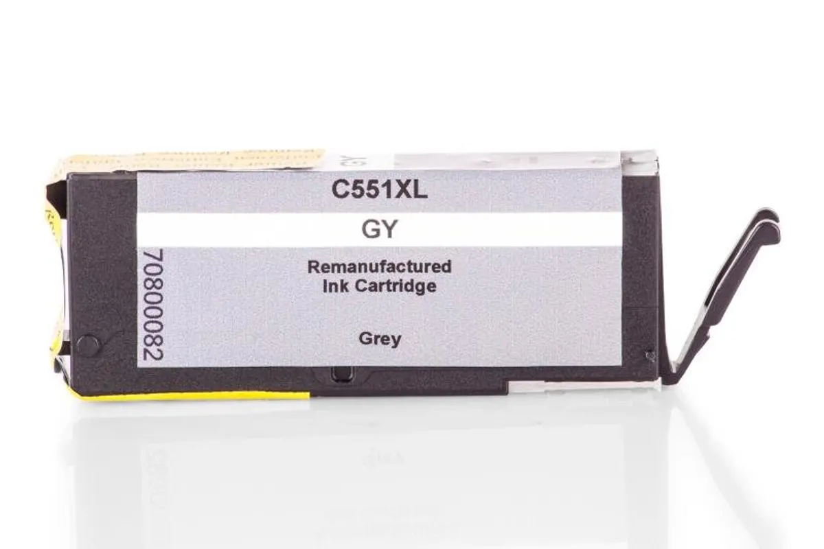 XL Tinte kompatibel zu Canon CLI-551GY / 6447B001 grau