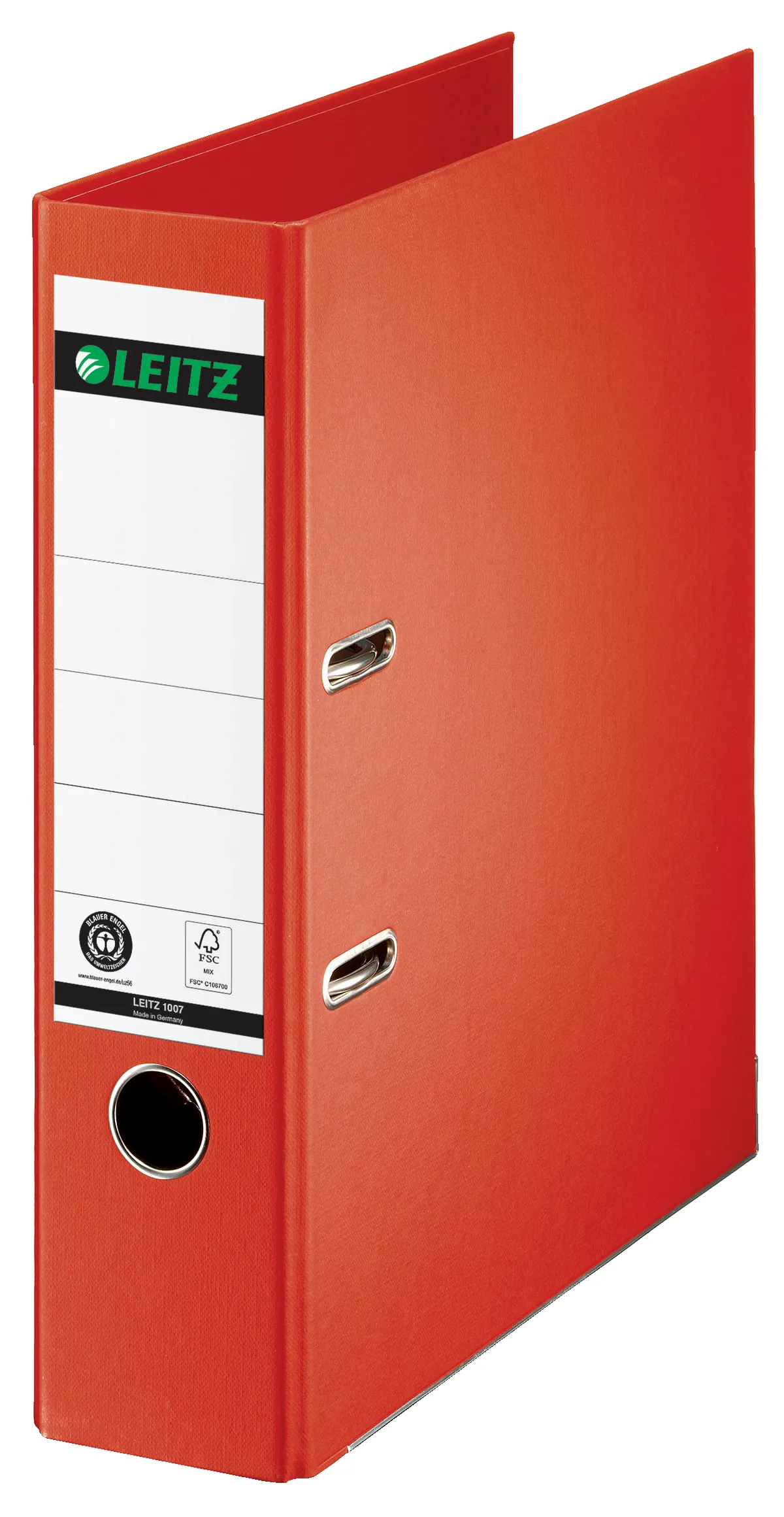 Leitz 10070020 Ordner hellrot (8cm breit, A4, Karton)
