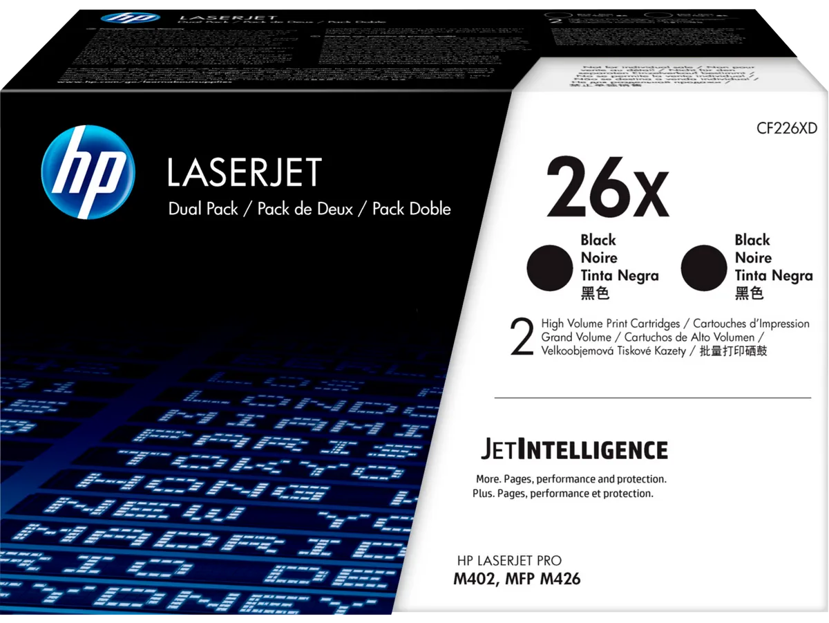 HP 26XD / CF226XD Toner Doppelpack schwarz (2 Stück)