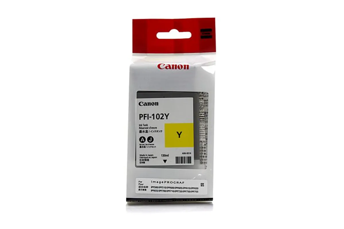 Canon PFI-102 Y / 0898B001 Tinte gelb