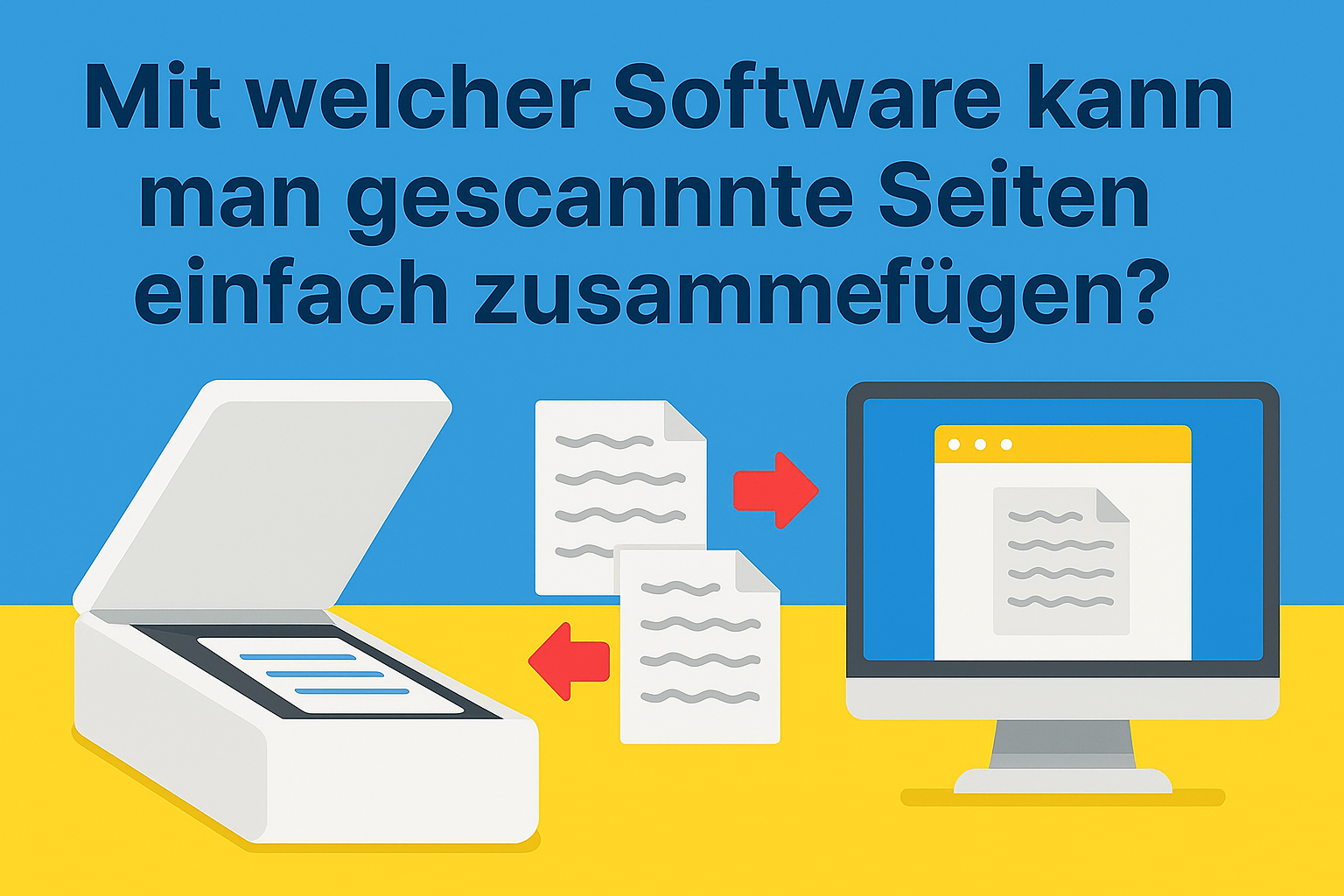 Gescannte Seiten zusammenfügen – mit diesen Tools klappt es schnell und einfach