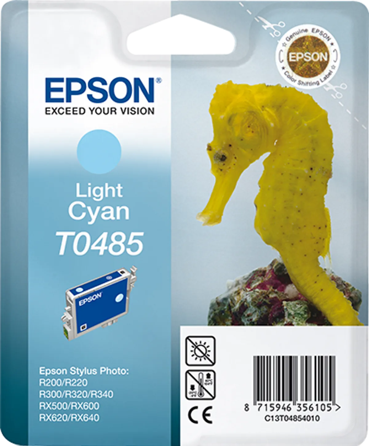 Epson T0485 / C13T04854010 / C13T04854020 Tinte photo cyan