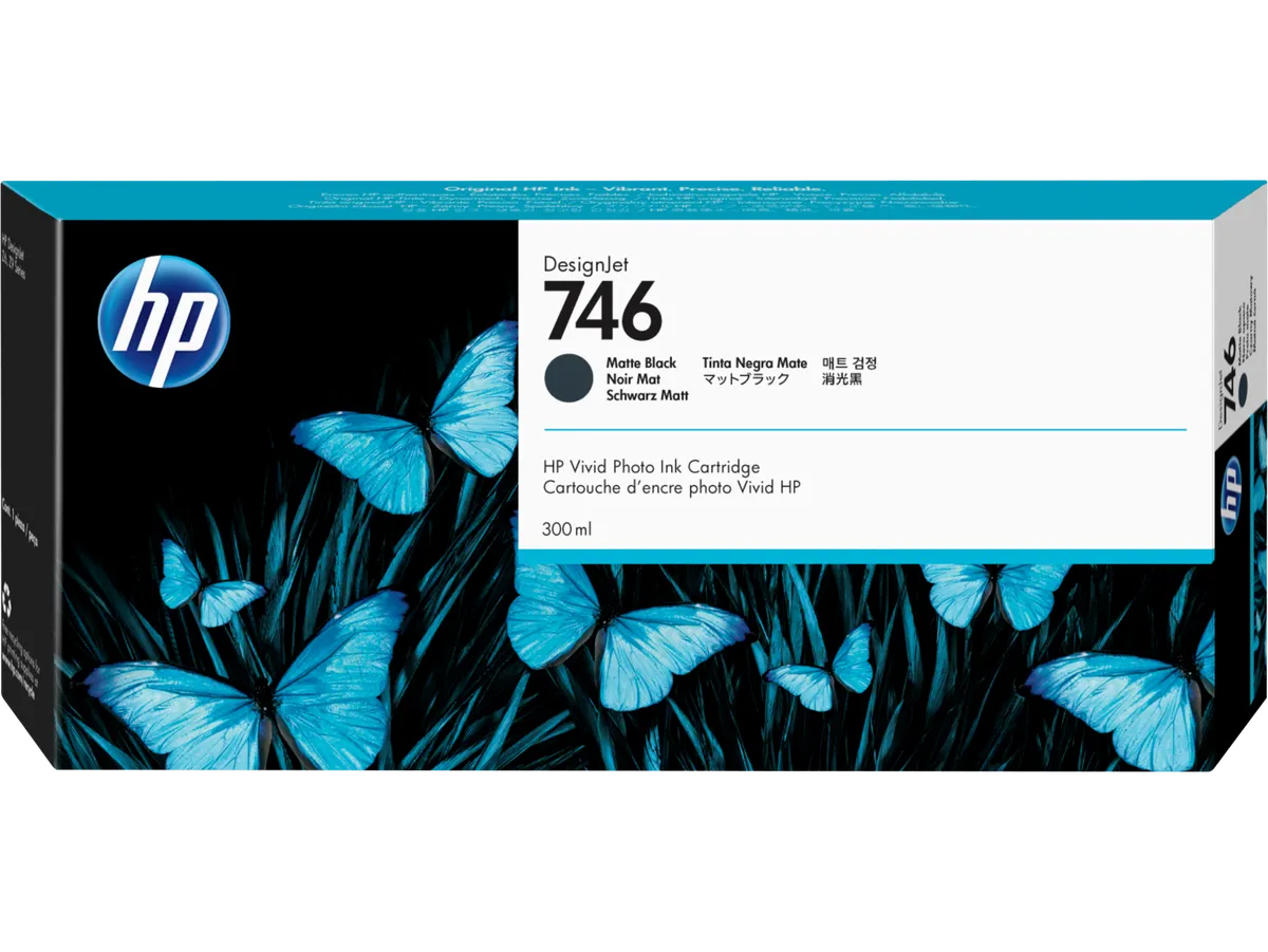 HP 746 / P2V83A Tinte matt schwarz