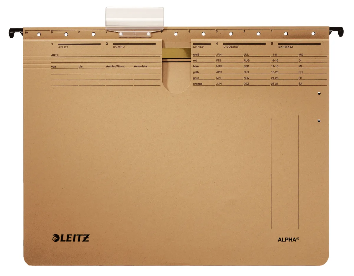 Leitz Alpha / 19143000 Hängehefter  naturbraun (10 Stück)