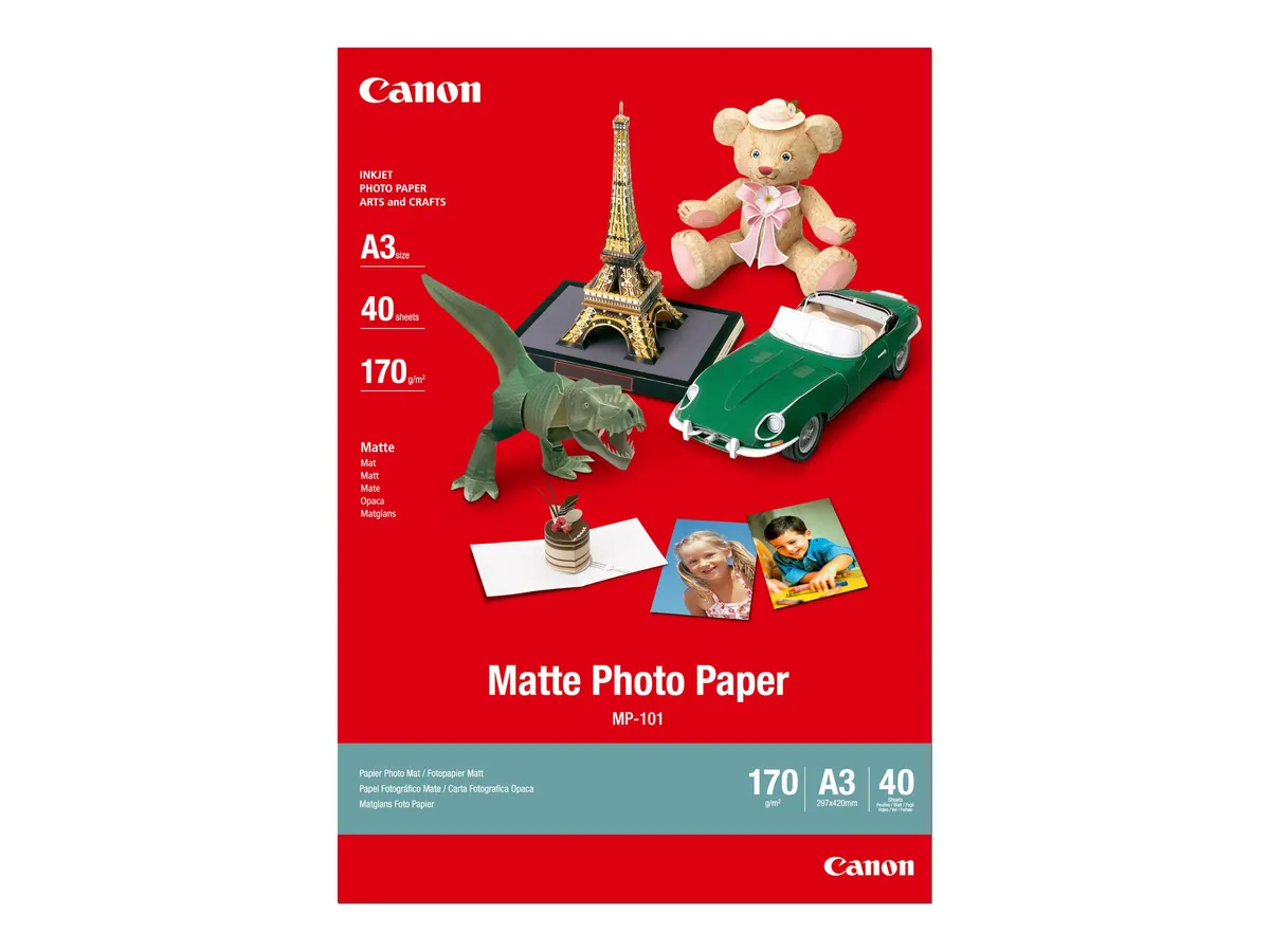 Canon MP-101 / 7981A008 / Matte Fotopapier weiß (29,7 x 42cm (DIN A3), 40 Blatt, 170 g/m²)