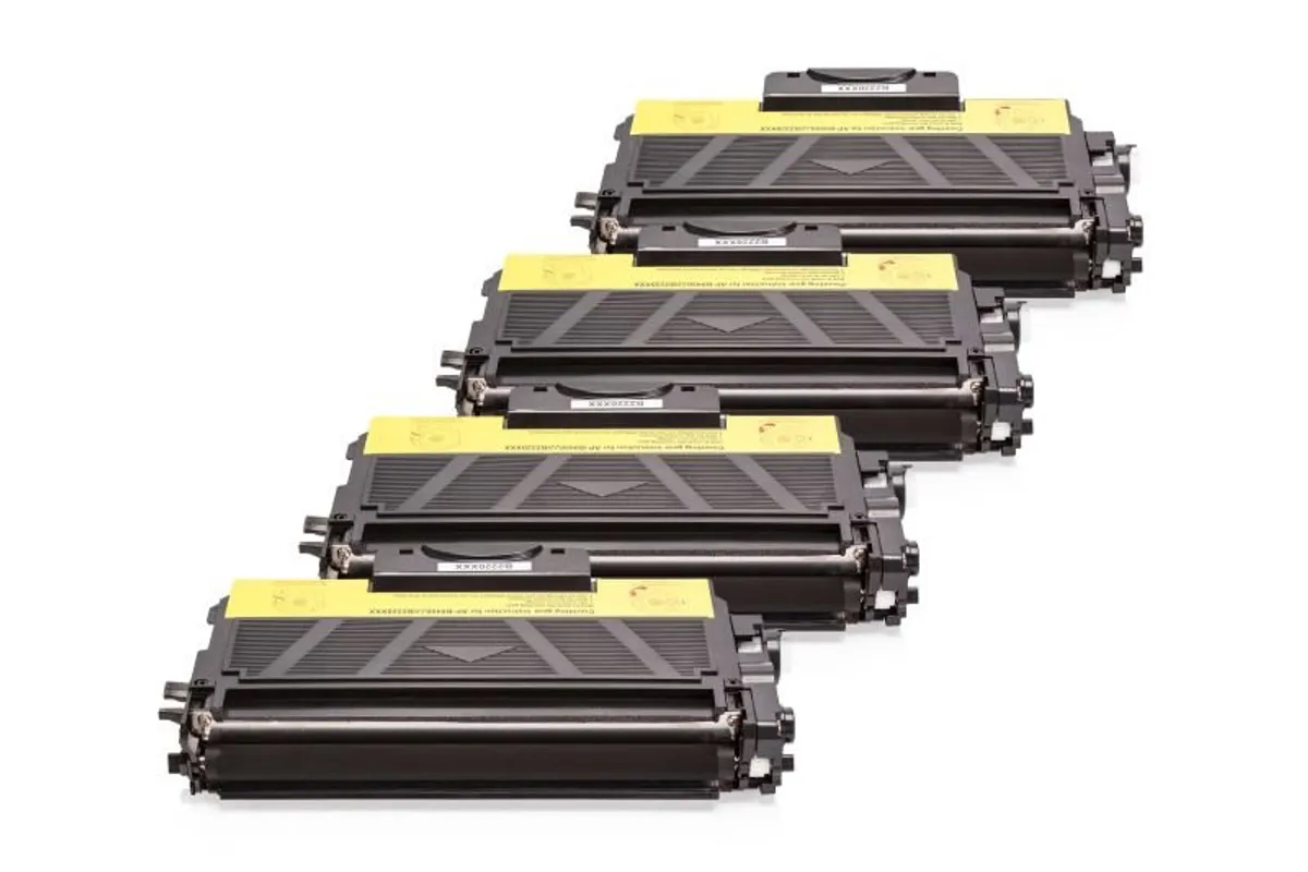 XL Toner Sparset kompatibel zu Brother TN-2010 / TN-2220 schwarz  (4 Stück)