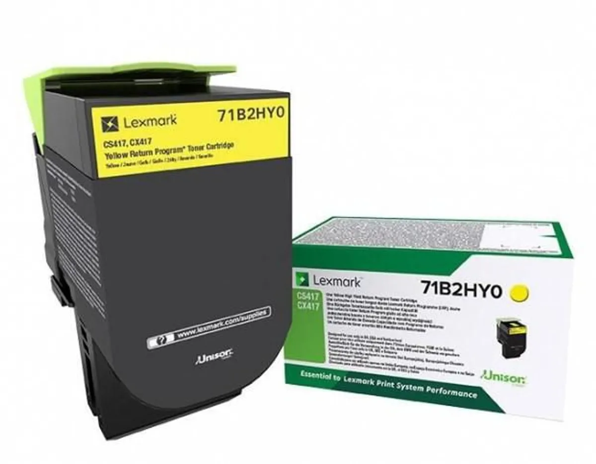 Lexmark 71B2HY0 / 071B2HY0 Toner gelb