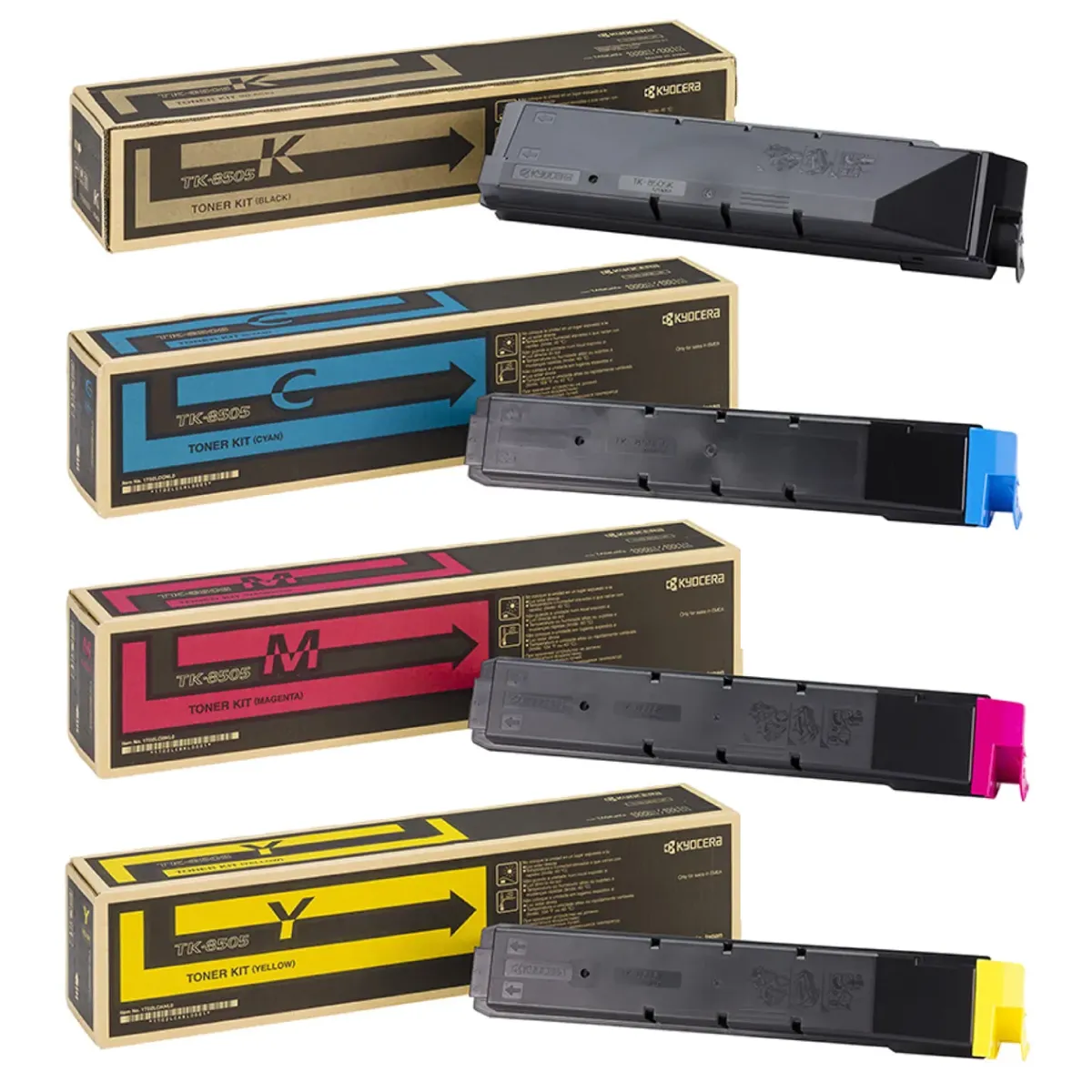 Kyocera TK-8505 Toner Sparset schwarz, cyan, magenta, gelb (4 Stück)