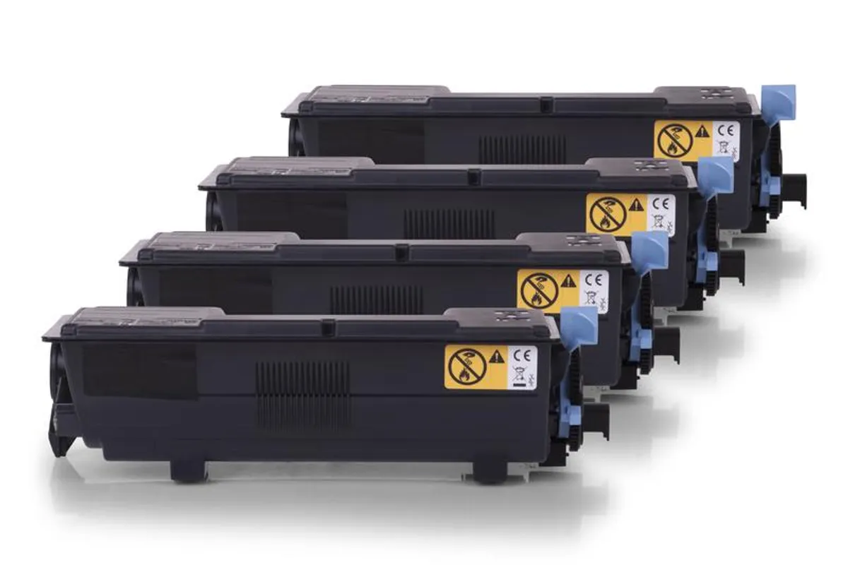 Toner Sparset kompatibel zu Kyocera TK-3160 / 1T02T90NL0 schwarz  (4 Stück)
