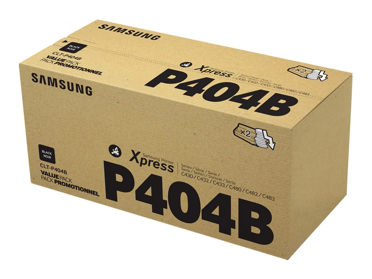 Samsung CLT-P404B / SU364A Toner Doppelpack schwarz (2 Stück)