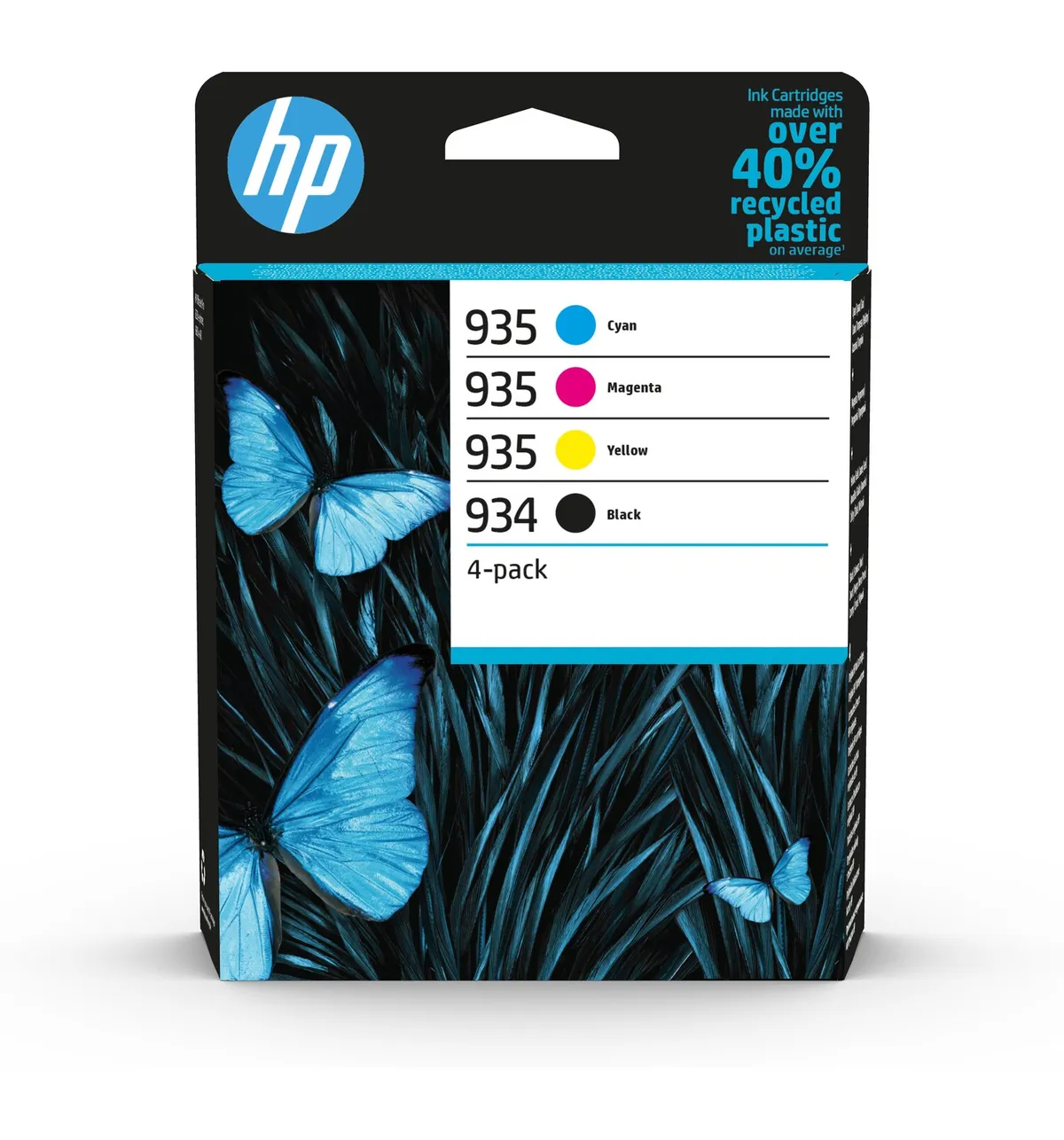 HP 934/935 / 6ZC72AE Tinten Sparset schwarz, cyan, magenta, gelb (4 Stück)