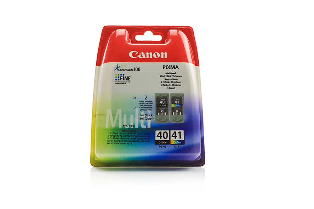 Canon PG-40 CL-41 / 0615B043 / 0615B051 Tinten Doppelpack schwarz, color (2 Stück)