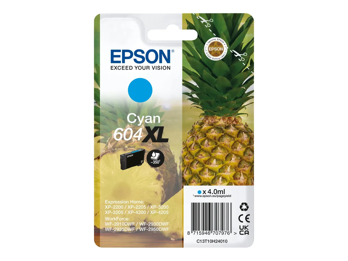 Epson 604XL / T10H2 / C13T10H24010 Tinte cyan