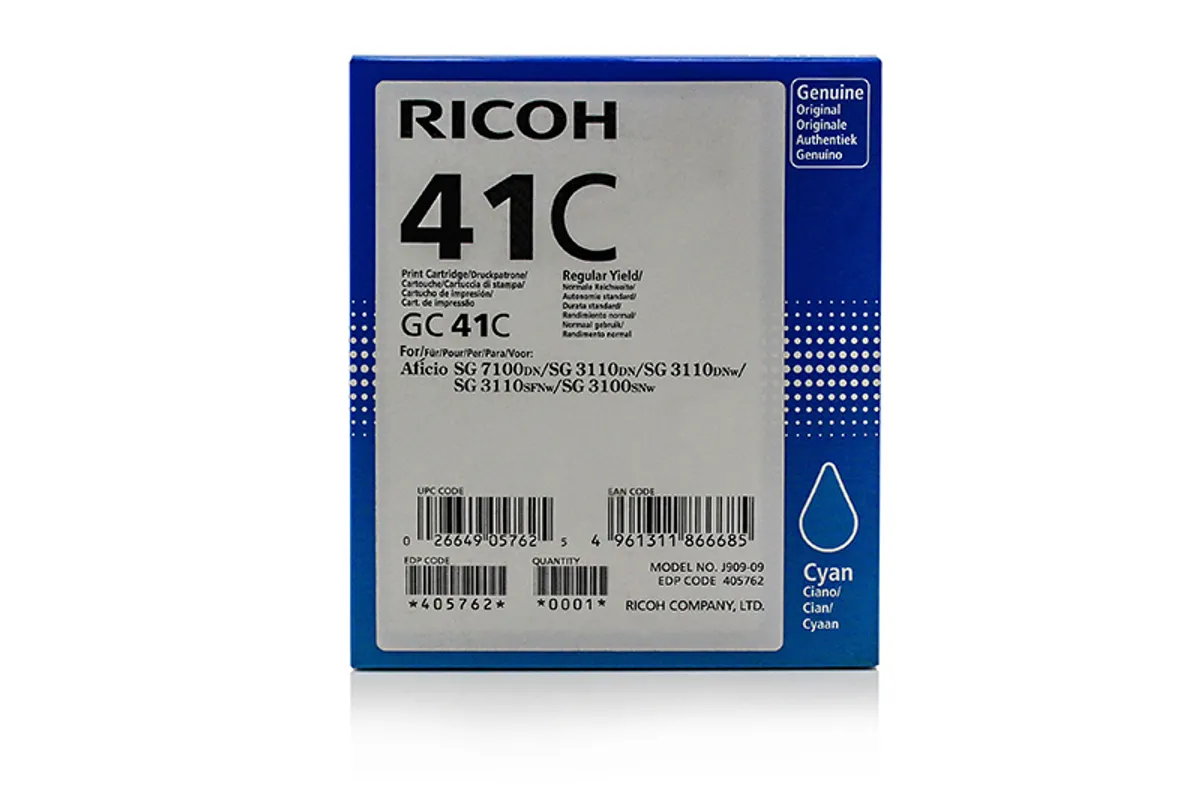 Ricoh GC-41 C / 405762 Tinte cyan