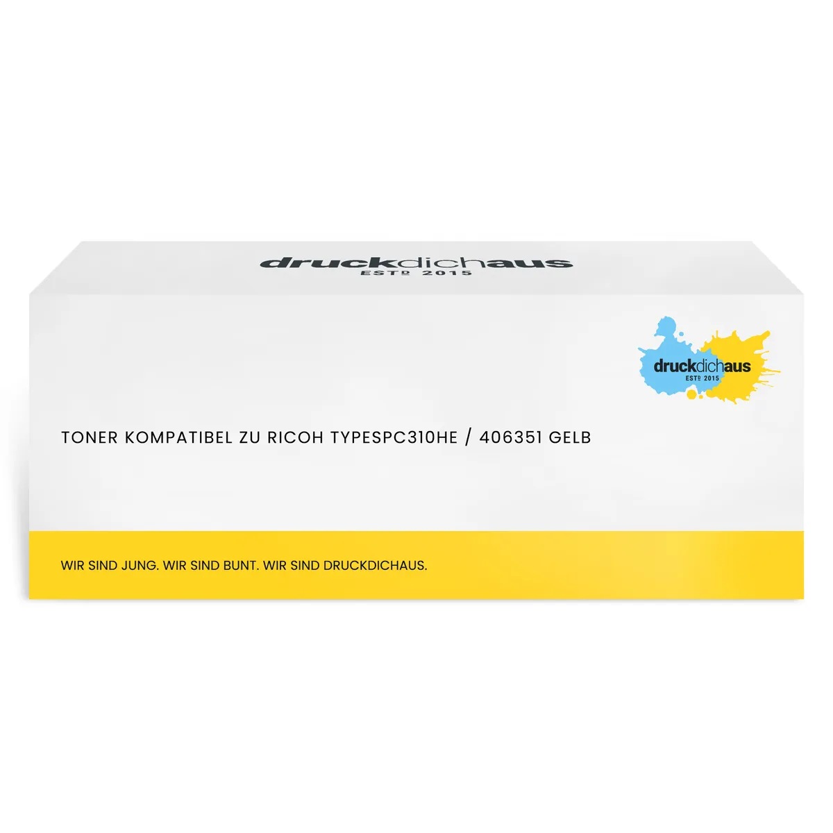 Toner kompatibel zu Ricoh TYPESPC310HE / 406351 gelb