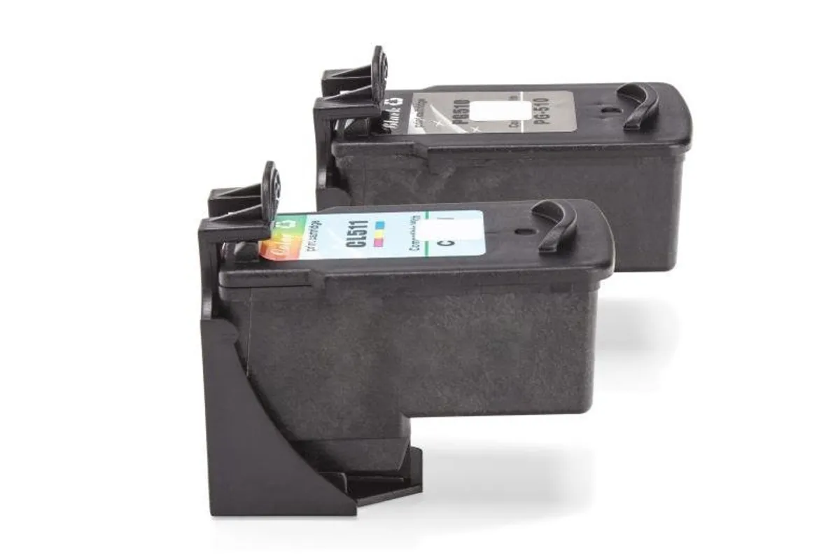 Tinten Doppelpack kompatibel zu Canon PG-510 CL-511 / 2970B010 / 2970B011 schwarz, color  (2 Stück)