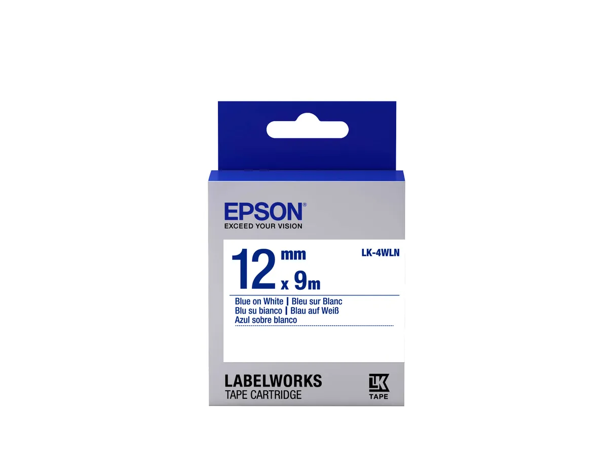 Epson LK-4WLN / C53S654022 Farbband /Farbrolle blau, weiß