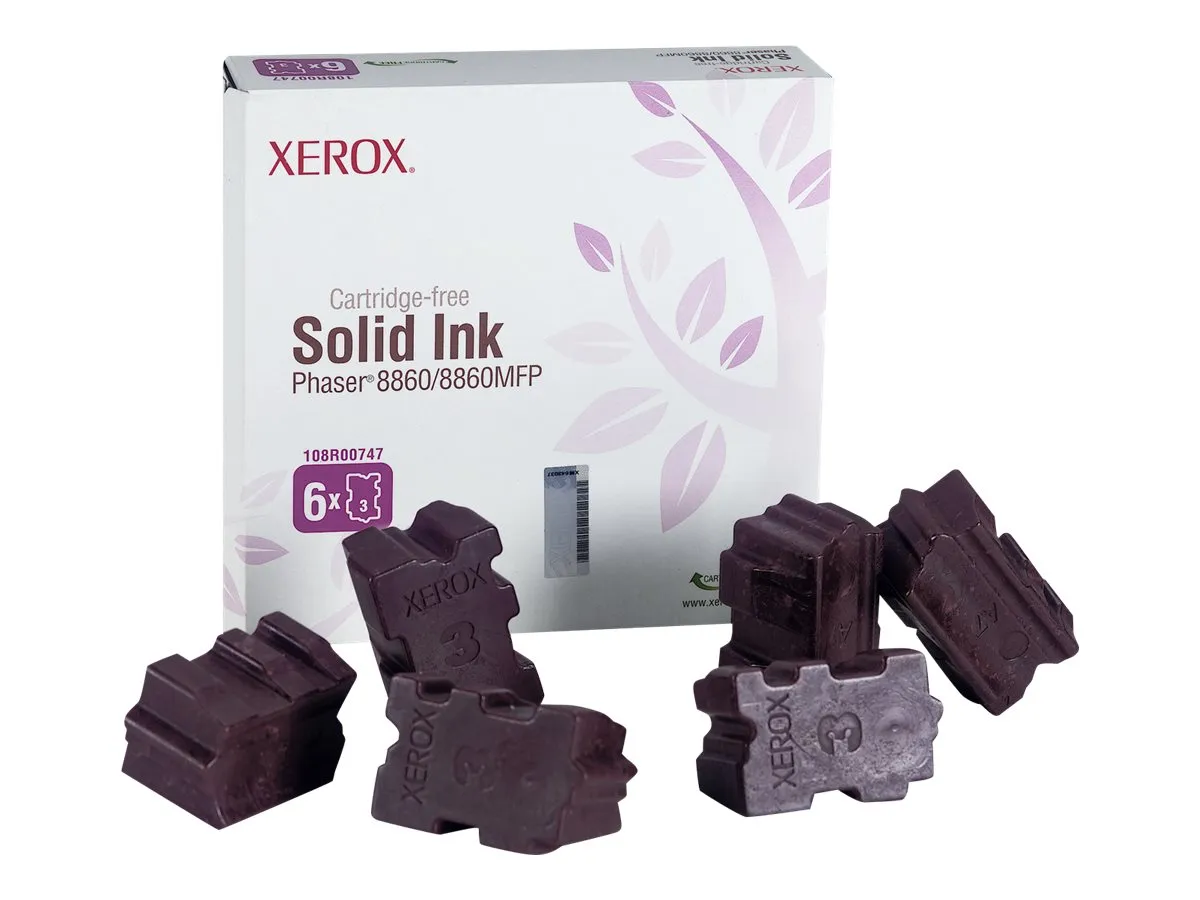 Xerox 108R00747 / 108R00818 Festtinte Sparset magenta (6 Stück)