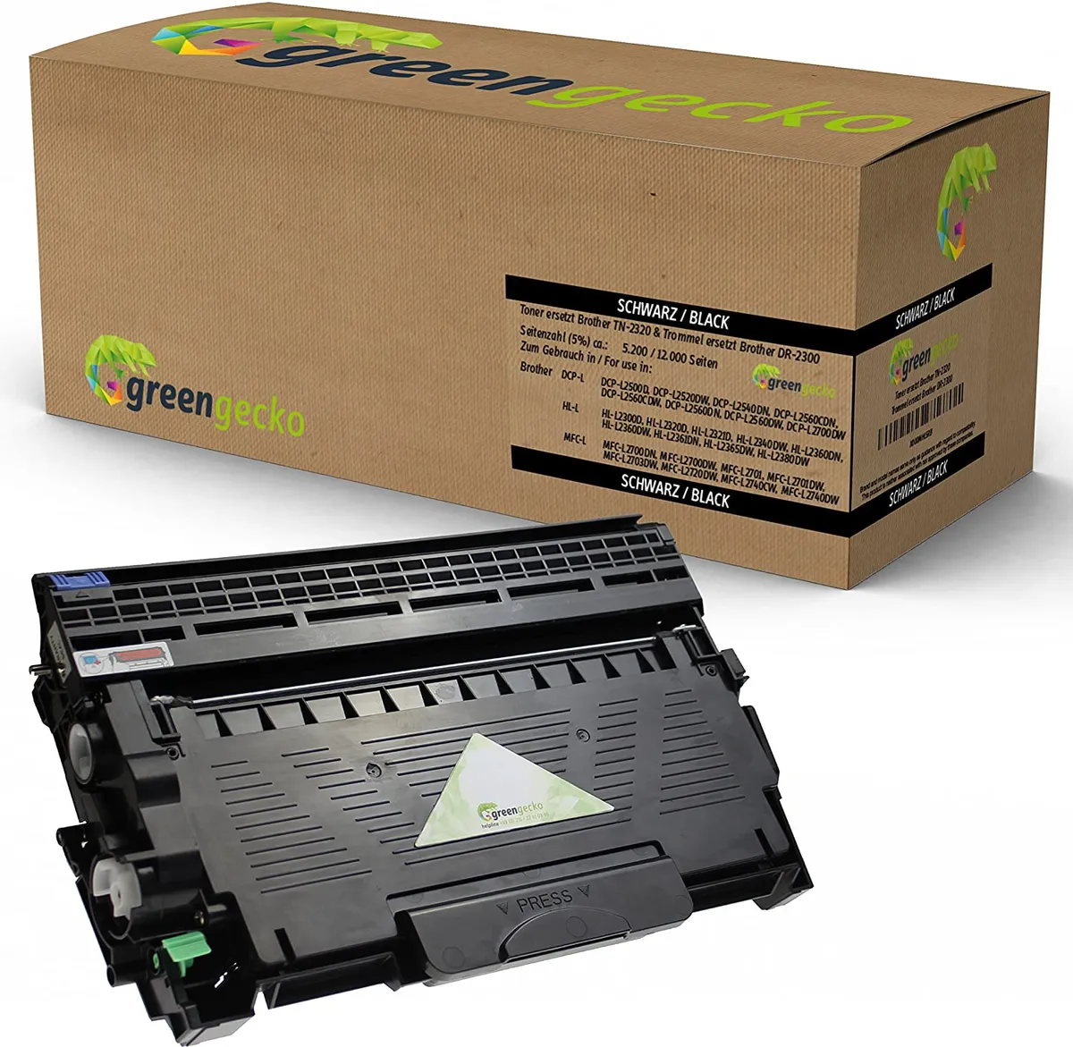 XXL green gecko Toner kompatibel zu Brother TN-2320XXL / DR-2300 schwarz