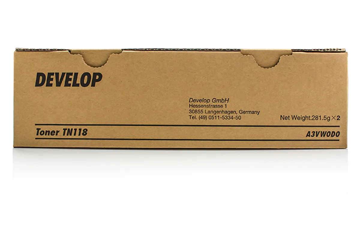 Develop TN-118 / A3VW0D0 Toner Doppelpack schwarz (2 Stück)