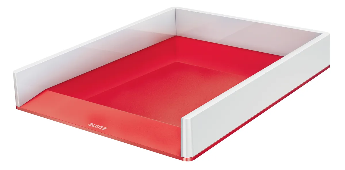 Leitz WOW Briefablage Duo Colour DIN A4 rot Hochglanz - 53611026