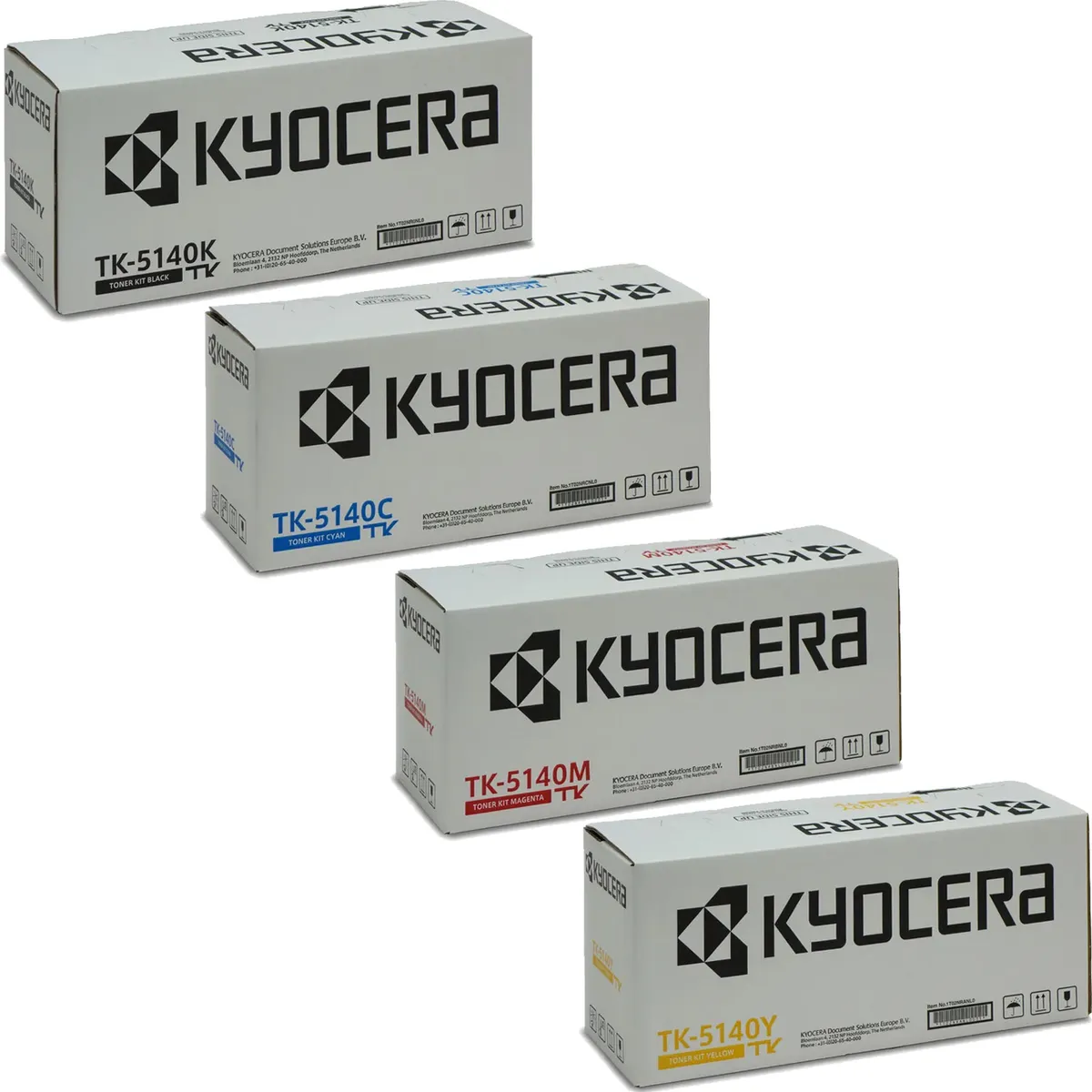 Kyocera TK-5140 Toner Sparset schwarz, cyan, magenta, gelb (4 Stück)