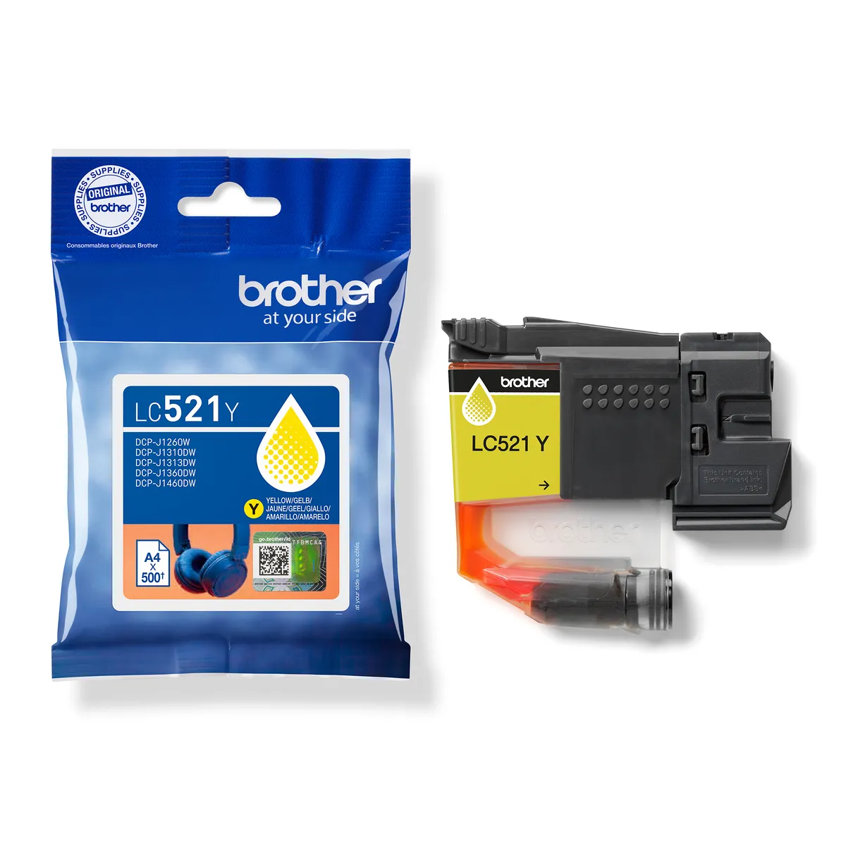Brother LC-521 / LC-521Y Tinte gelb
