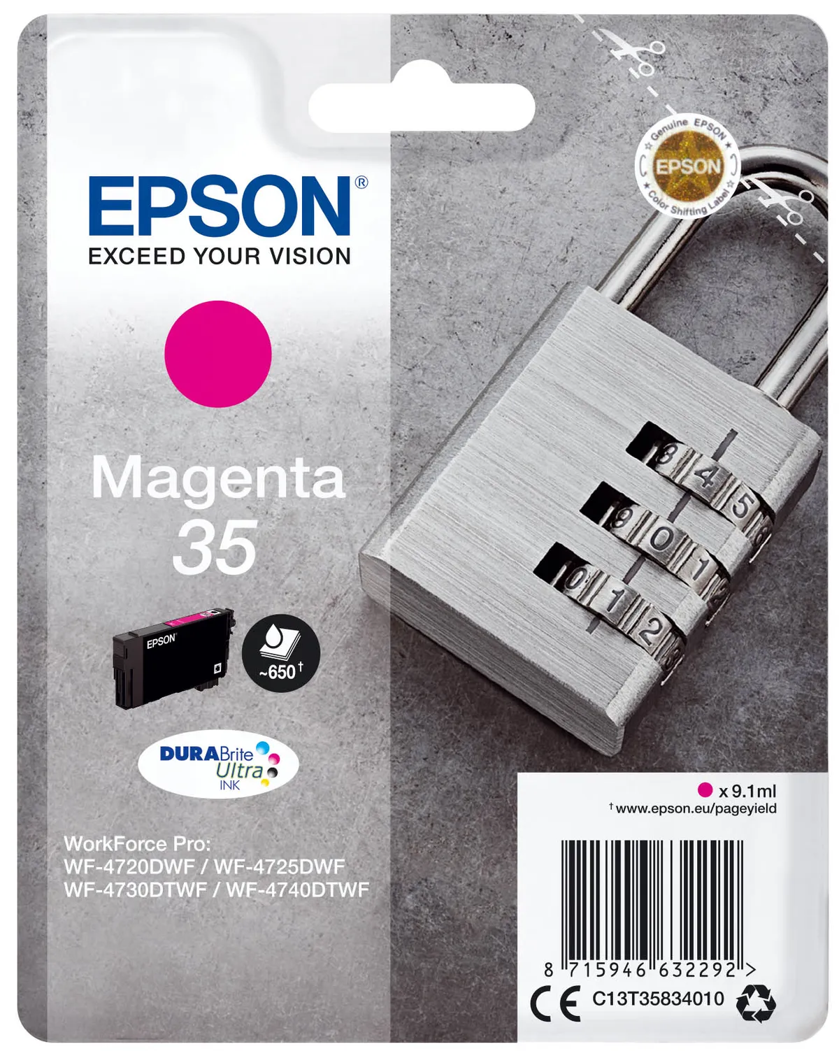 Epson 35 / T3583 / C13T35834010 Tinte magenta
