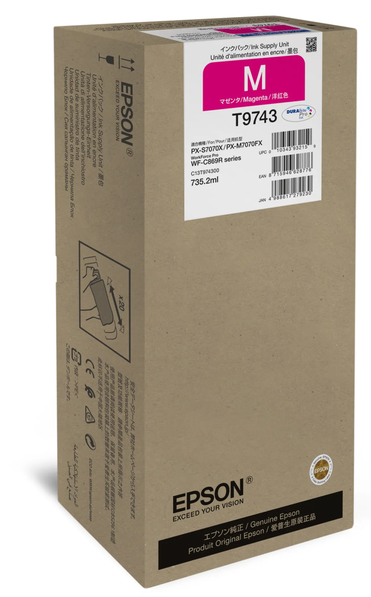 Epson T9743 / C13T974300 Tinte magenta