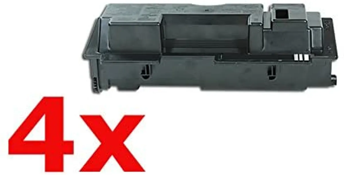 XXL Toner Sparset kompatibel zu Kyocera TK-18 / 1T02FM0EU0 schwarz  (4 Stück)