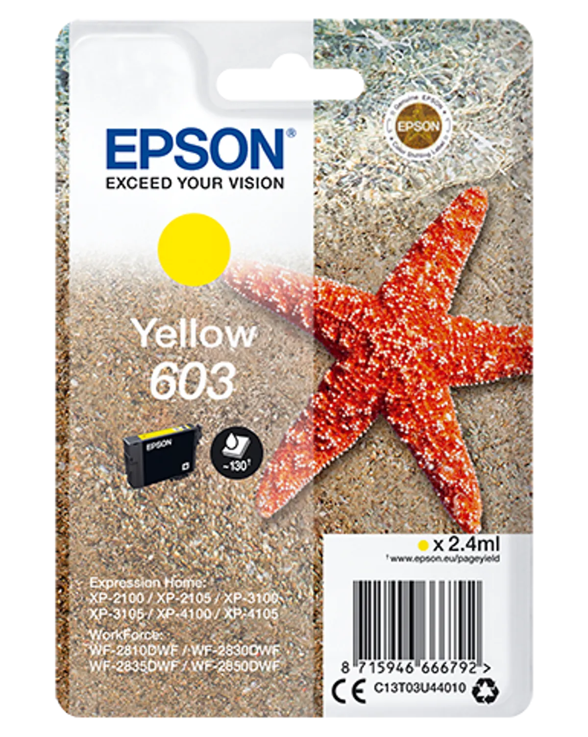 Epson 603 / T03U4 / C13T03U44010 Tinte gelb