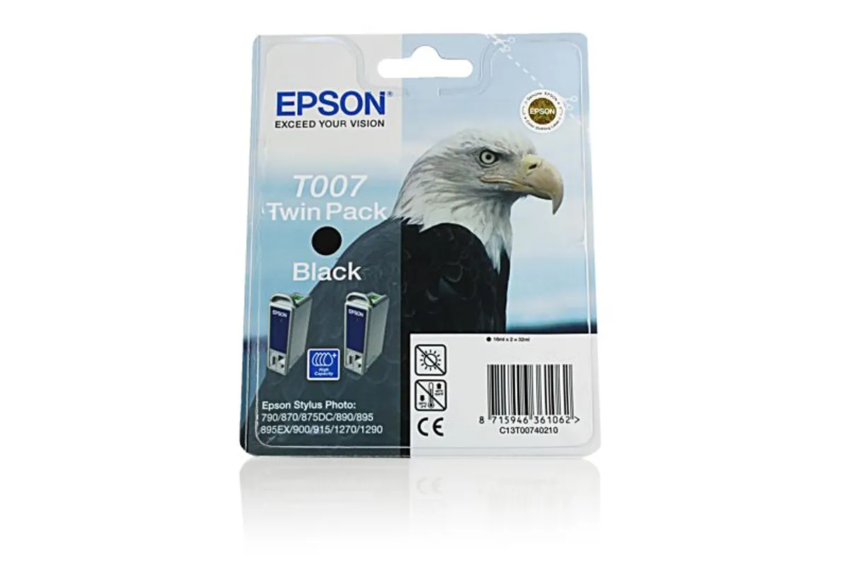 Epson T007 / C13T00740210 Tinten Doppelpack schwarz (2 Stück)