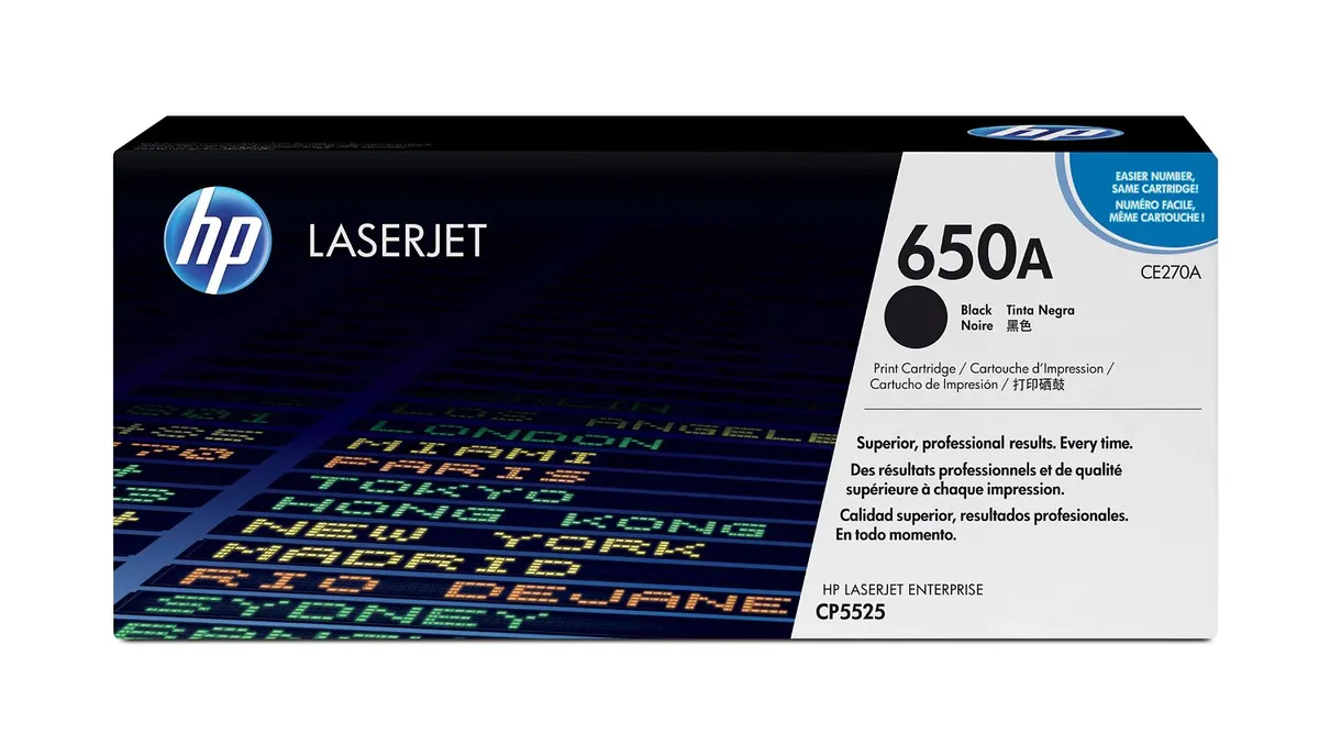 HP 650A / CE270A Toner schwarz