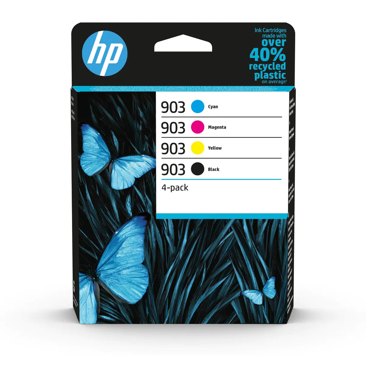 HP 903 / 6ZC73AE Tinten Sparset schwarz, cyan, magenta, gelb (4 Stück)