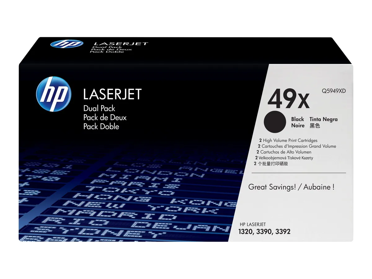 HP 49XD / Q5949XD Toner Doppelpack schwarz (2 Stück)