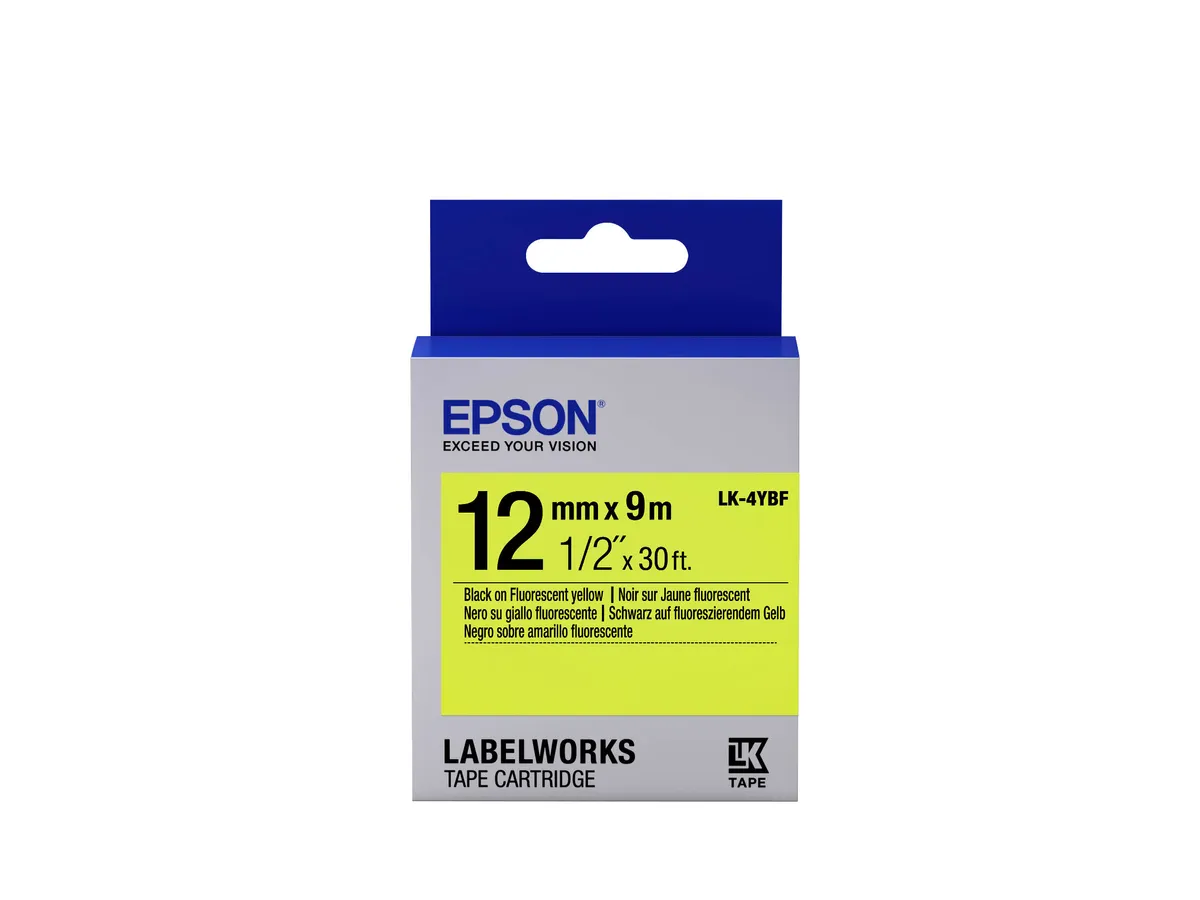 Epson LK-4YBF / C53S654010 Etiketten schwarz, gelb