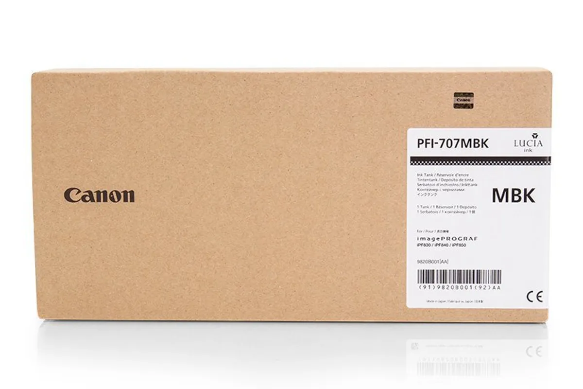 Canon PFI-707 MBK / 9820B001 Tinte matt schwarz