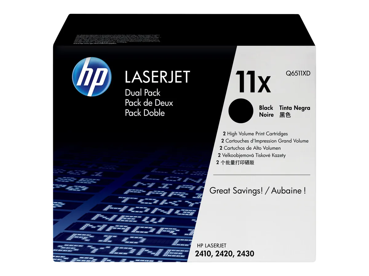 HP 11XD / Q6511XD Toner Doppelpack schwarz (2 Stück)