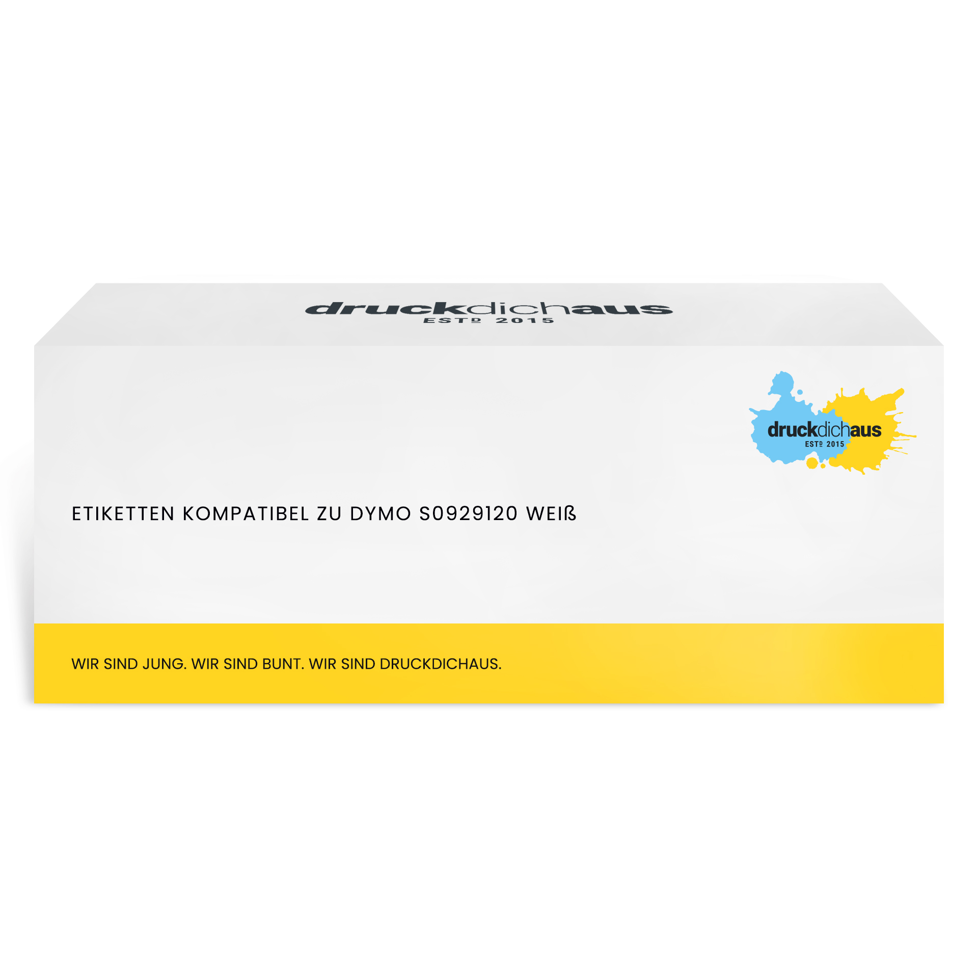 Etiketten kompatibel zu Dymo S0929120 weiß (25 x 25mm, 750 Stück)
