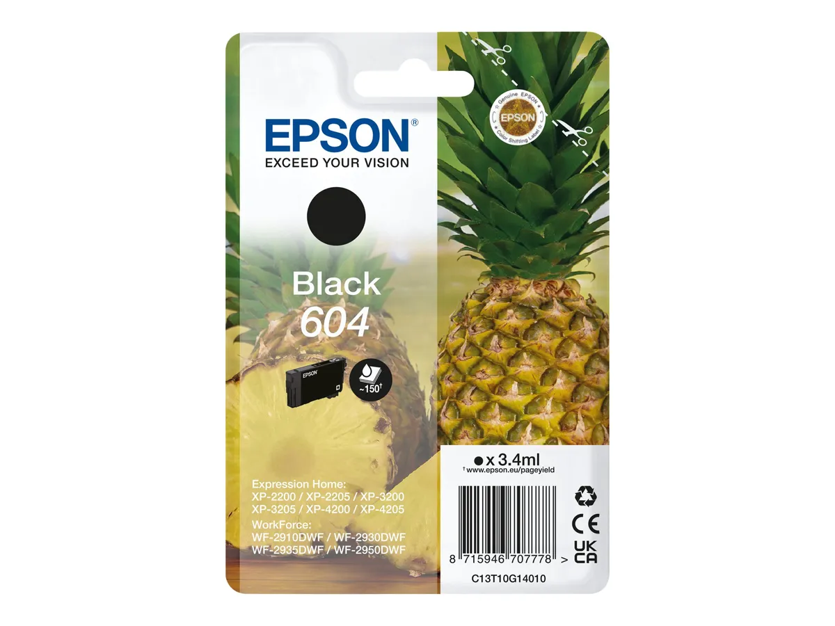 Epson 604 / T10G1 / C13T10G14010 Tinte schwarz