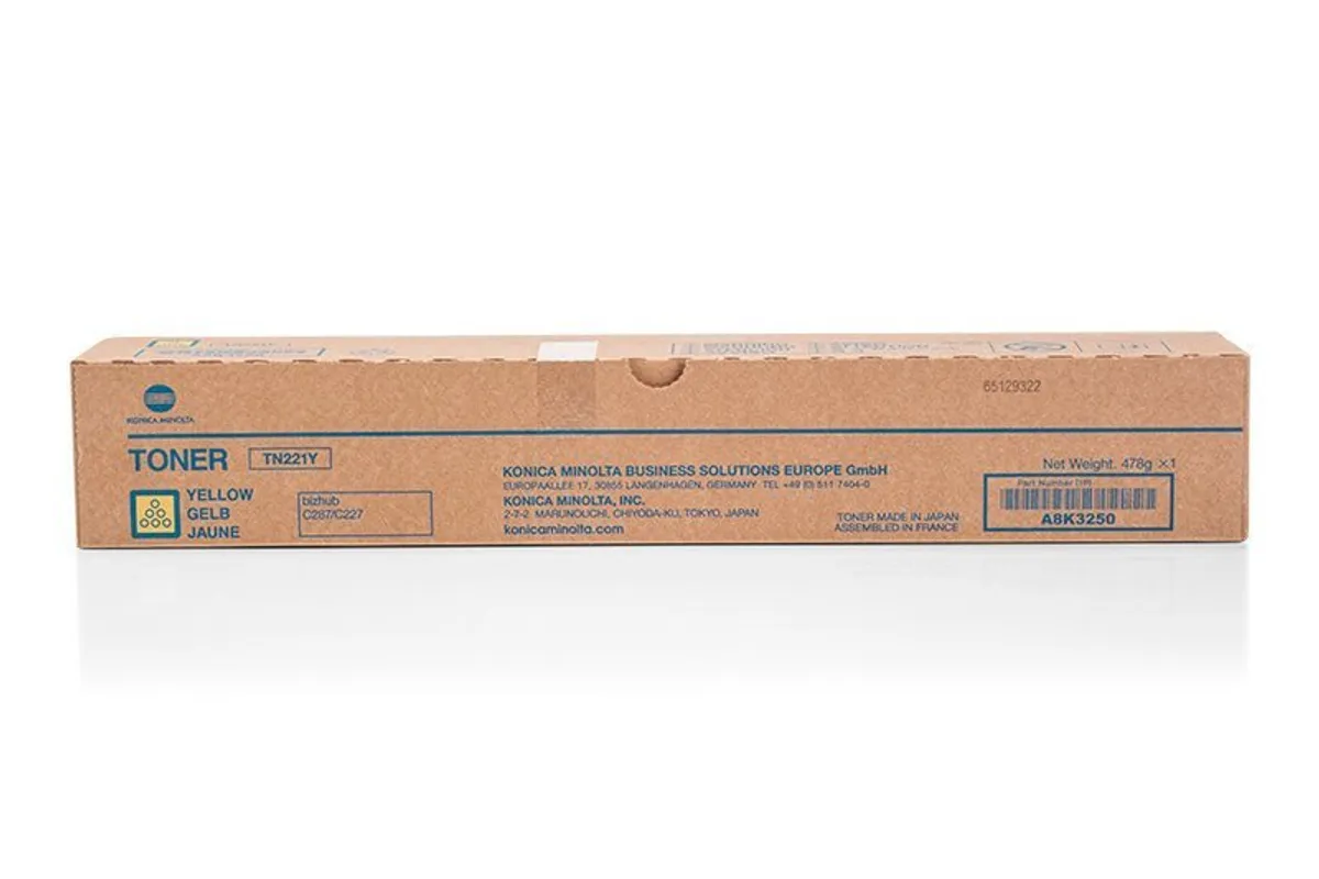 Konica Minolta TN-221 Y / A8K3250 Toner gelb