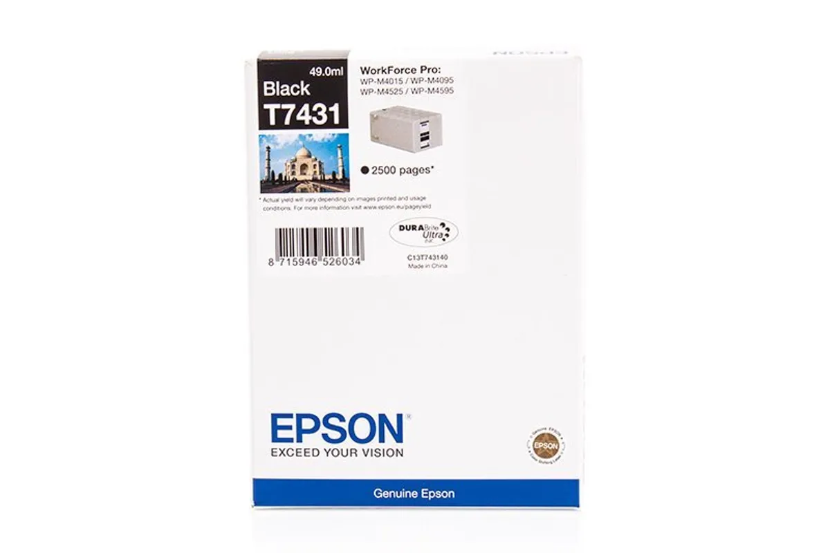 Epson T7431 / C13T74314010 Tinte schwarz