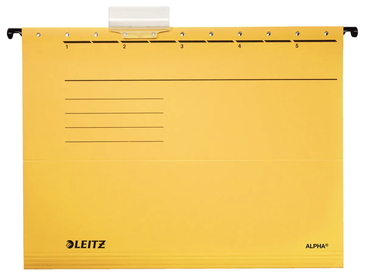 Leitz Alpha / 19853015 Hängemappe  gelb (5 Stück)