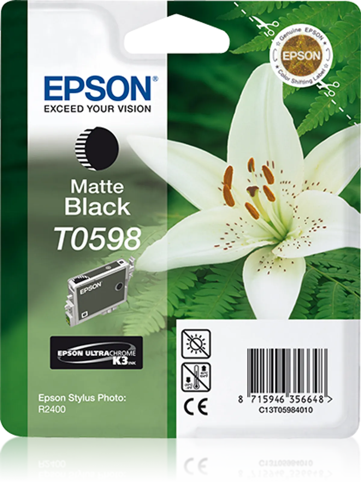 Epson T0598 / C13T05984010 Tinte matt schwarz