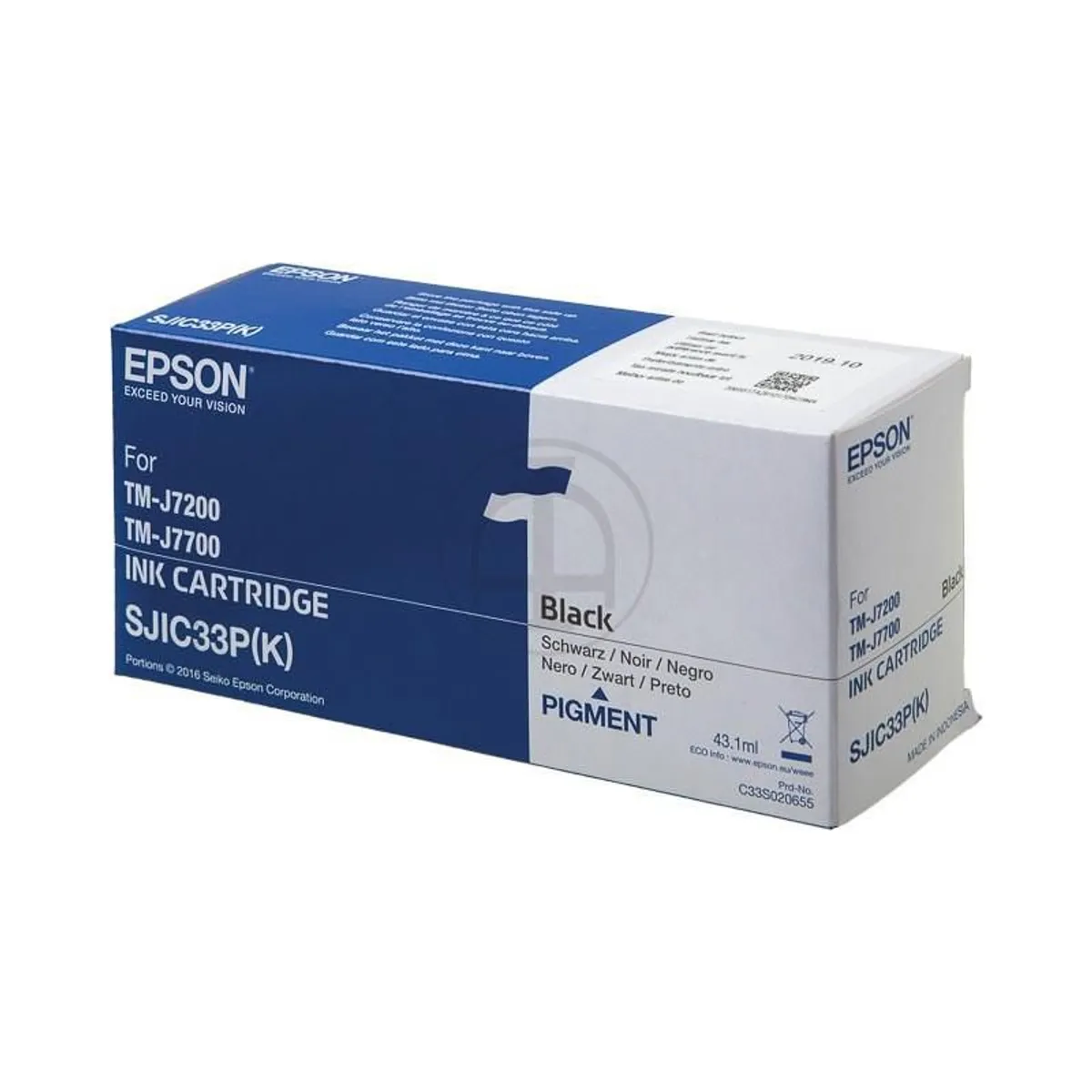 Epson S-JIC33 / C33S020655 / C33S020700 Tinte schwarz
