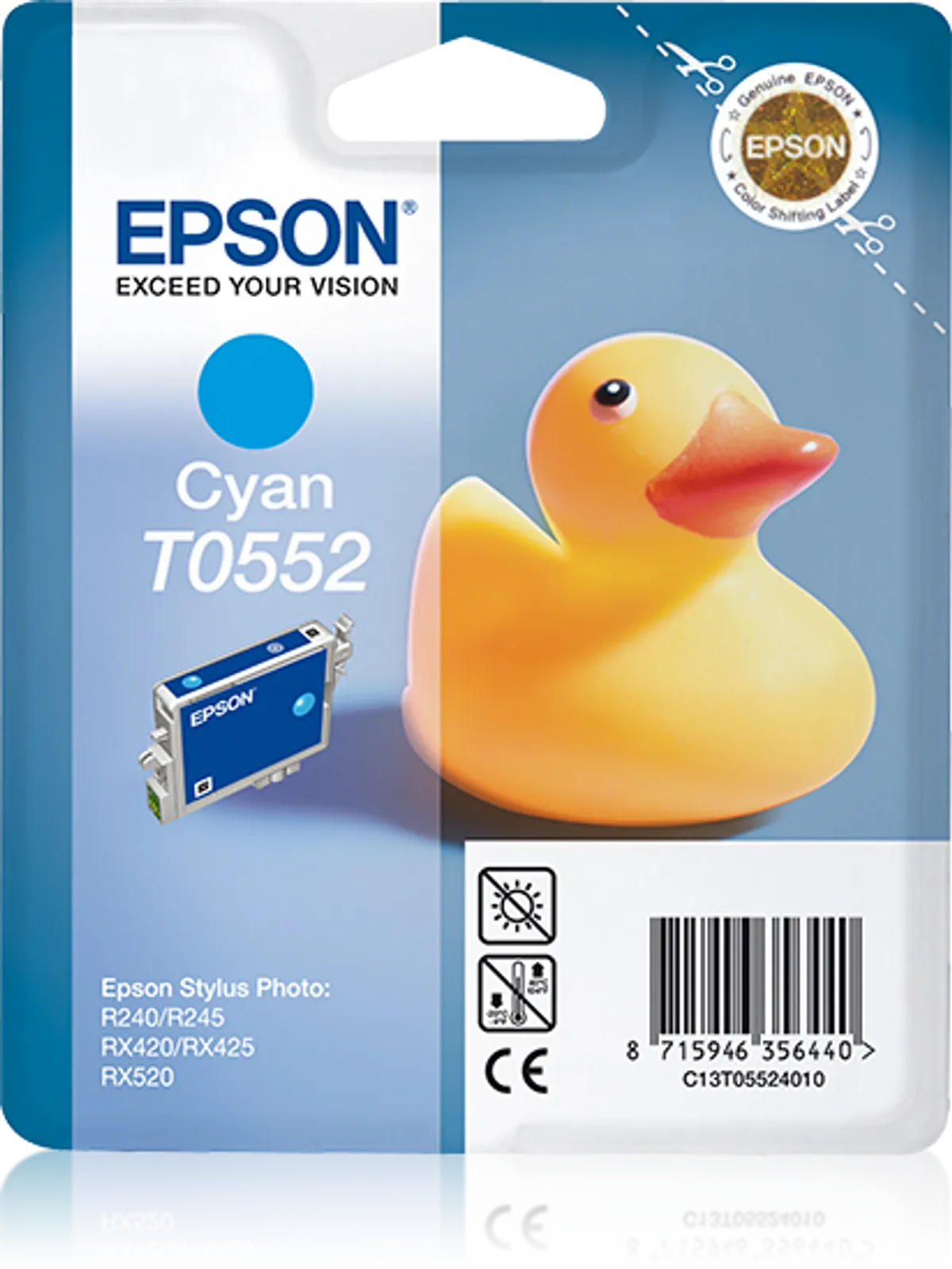 Epson T0552 / C13T05524010 / C13T05524020 Tinte cyan