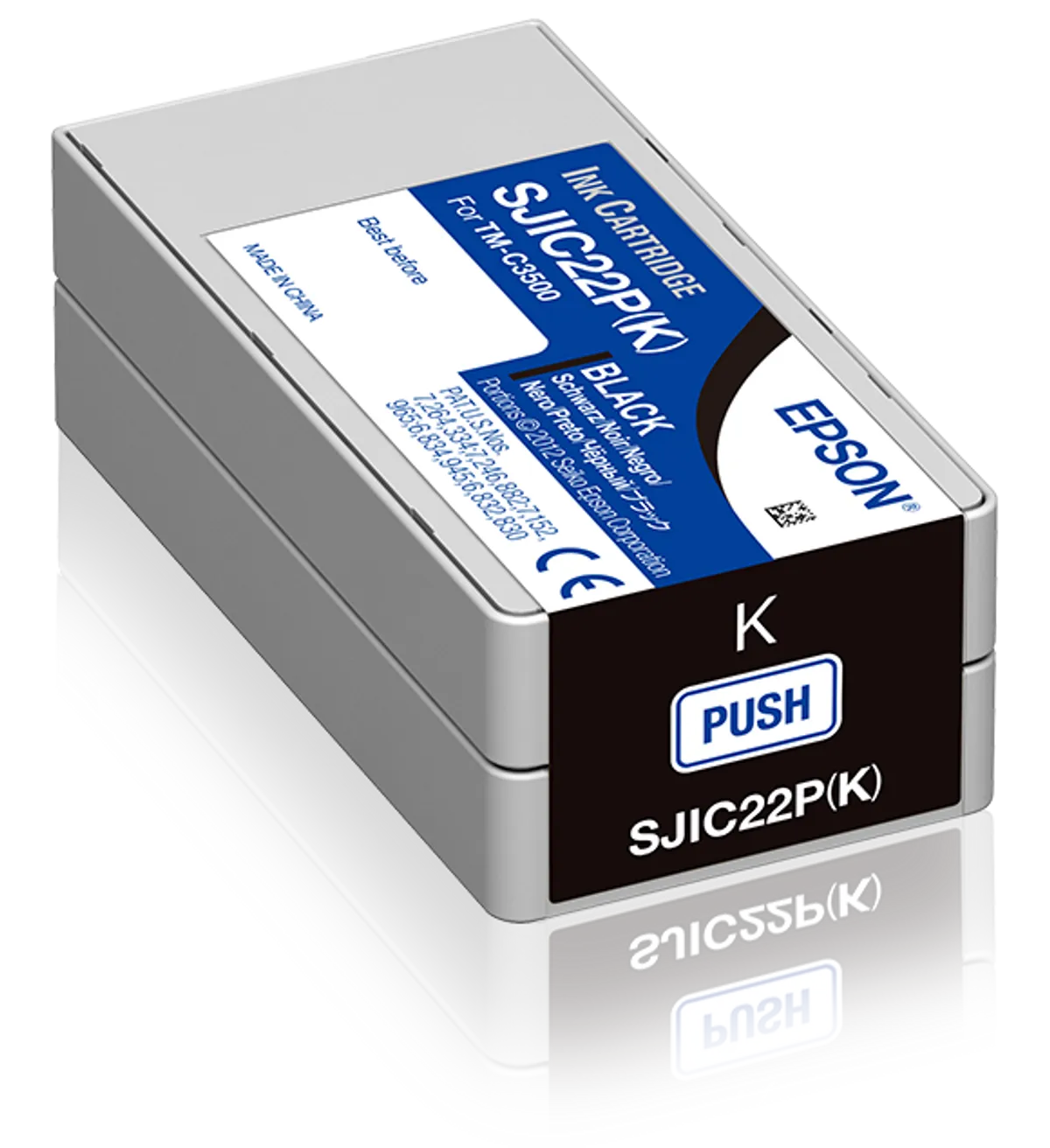 Epson SJIC22P(K) / S-JIC22P(K) / C33S020601 Tinte schwarz