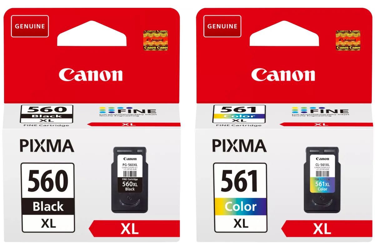 Canon PG-560XL / CL-561XL Tinten Sparset schwarz, color (2 Stück)