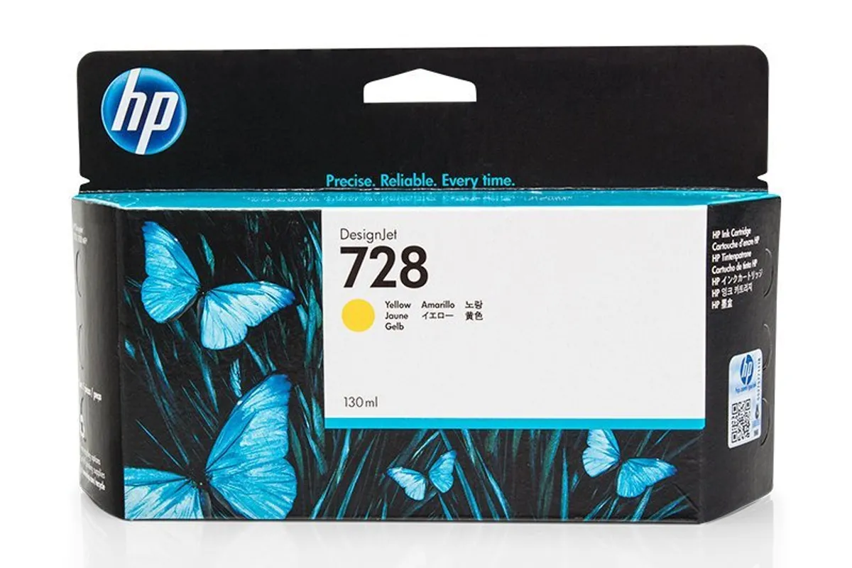 HP 728 / F9J65A Tinte gelb