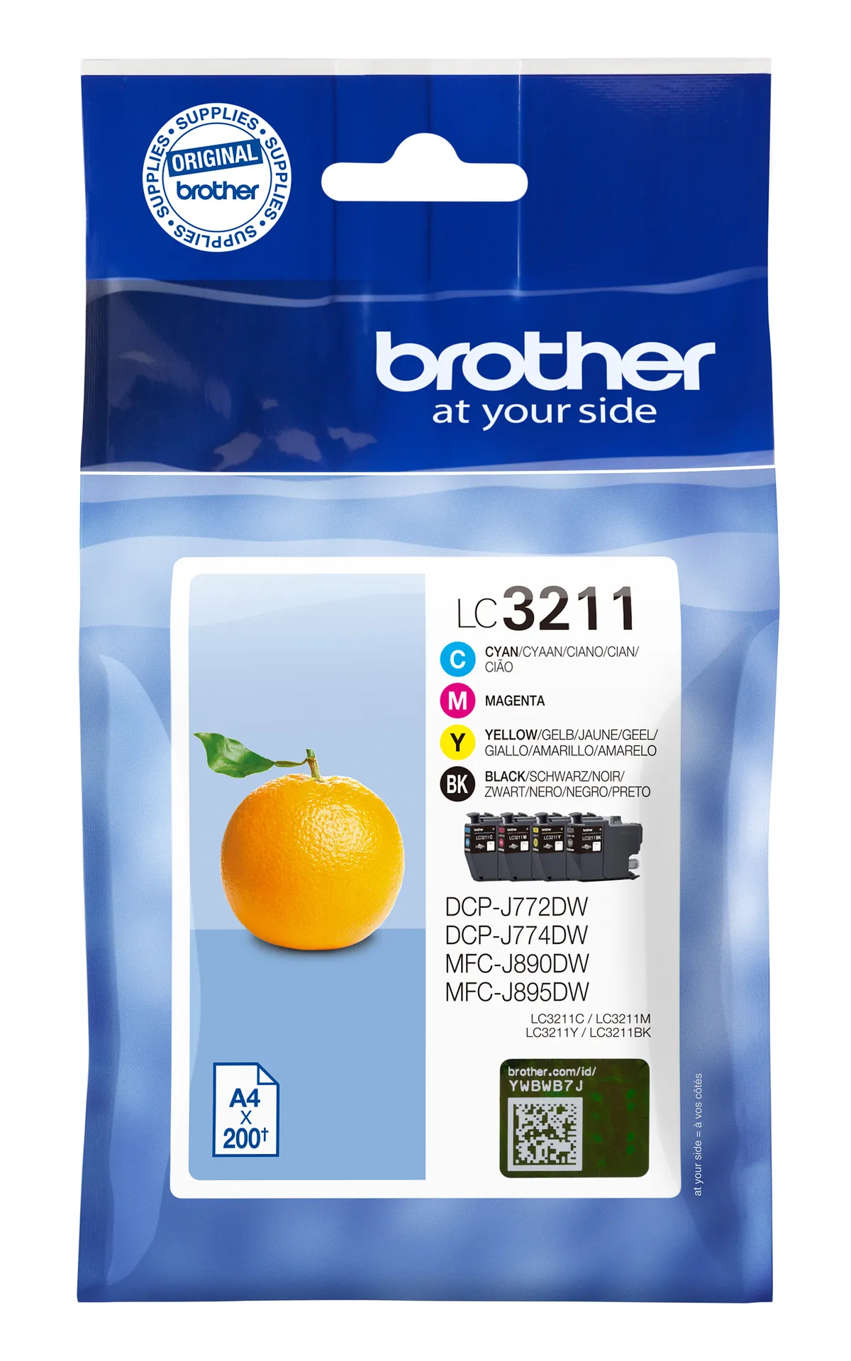 Brother LC-3211VAL / LC-3211VALDR Tinten Sparset schwarz, cyan, magenta, gelb (4 Stück)